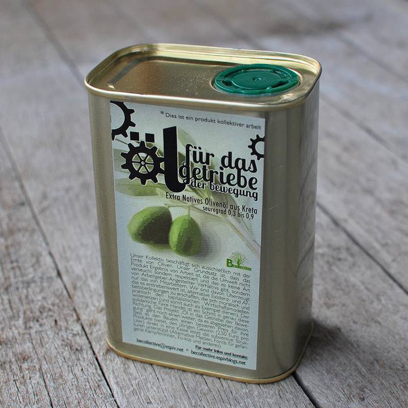extra vergine en duurzame zachte olijfolie uit kreta van vrij bedrijf becollective