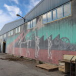 graffiti bij arbeidersgecontroleerde fabriek