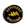 Refugees welcome button