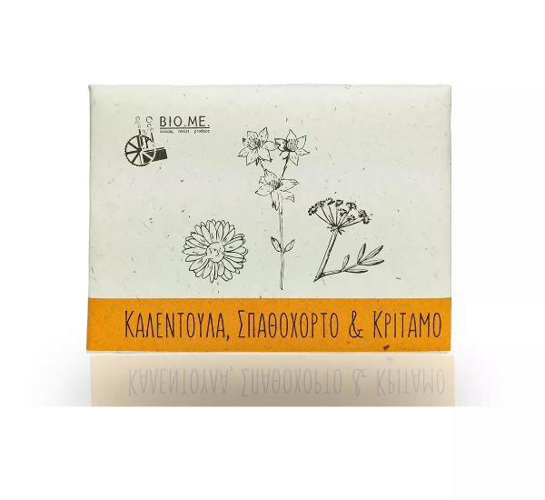 Natuurlijke zeep met calendula, duizendblad en kritamo